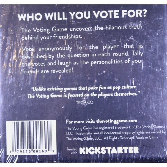 The Voting Game Card Game: The Party Game About Your Friends Kickstarter Funded - Picture 3 of 4